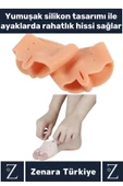 Premium Ergonomik Ayak Bunyon Makaralı Ultra Esnek Rahat Silikon Ayak Parmak Ayırıcı Düzeltici 2Çift thumbnail 2