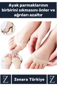Premium Gündelik Kullanım Kayma Önleyici Ter Emici Esnek Kumaş Ayak Taban Parmak Altı Desteği - 2