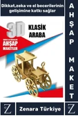 Premium Görsel Zeka El Becerisi Geliştirici Boyanabilir Puzzle Oyun Dekoratif Demonte Ahşap 3D Maket - 1