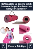 Özel Üretim Kompakt Taşıma Askılı Çift Taraflı Su Geçirmez Kamp Uyku Minder Yoga Pilates Matı 10 Mm - 2