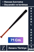 Premum Kırılmaya Dayanıklı Hassas Kavrama Yüksek Kaliteli Ahşap Baseboll Beyzbol Sopası 71 Cm - 1