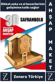 Premium Görsel Zeka El Becerisi Geliştirici Boyanabilir Puzzle Oyun Dekoratif Demonte Ahşap 3D Maket - 1