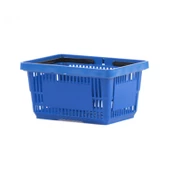 22 Lt Plastik Alışveriş Sepeti - Market El Sepeti  Mavi - 1