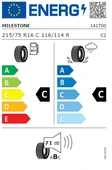 Milestone 215/75 R16 C 116/114R 10PR Vanmile Yaz Lastiği 2025 Üretim - 2