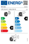 Petlas 195 R14C 8PR Full Power PT825 Plus Yaz Lastiği 2025 Üretim - 3