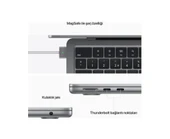 Apple MacBook Air M2 16GB 256GB SSD macOS 13" Taşınabilir Bilgisayar Uzay Grisi MC7U4TU/A - 7