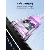 Jsaux 100W Type-C To Type-C Kablo 2 Metre Uyumlu 100 Watt 5 Amper Süper Hızlı Şarj Kablosu - 4