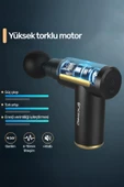 NPO NMJ6 4 Masaj Başlıklı 6 Seviyeli 3800RPM Type-C Taşınabilir Profesyonel Mini Masaj Tabancası - 4