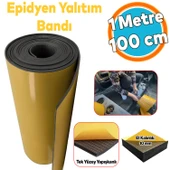 Yapışkanlı Araç Ses Isı Yalıtım İzolasyon Bant En:100 cm Kalınlık:10 mm Uzunluk:1 Metre Kauçuk Sünger thumbnail 1