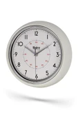 New-Max Premium Serisi Retro Tasarım Metal Kadranlı Bombeli Cam Özellikli 30 cm Ev ve Ofis Saati Beyaz thumbnail 2