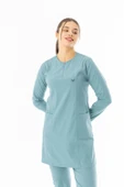 Likra Uzun Kol Doktor Hemşire Forması Alt Üst Takım Filiz Yeşili (LTST20011) - 6