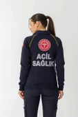 112 Acil Tıp Teknisyeni Uzun Kol Fermuarlı Sweatshirt Unisex (ATT005) - 4