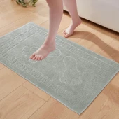 2’li %100 Pamuklu Banyo Ayak Havlusu Gramajlı Konforlu - 3