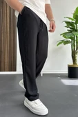 Erkek Rahat Kalıp Yazlık Pantolon Siyah Edw269 - 2