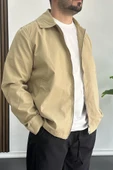 Erkek Oversize Trenç Ceket Mevsimlik Kahverengi Edw360 - 3