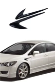 Autowise Universal Oto Çamurluk Venti Sağ Ve Sol Her Araca Uygun Nike Şeklinde Çamurluk Süsü - 3