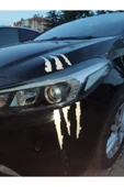 Autowise Far Pençe Sticker Fosforlu Oto Sticker Yapıştırmalı Uyumlu Her Araca Uyumlu - 4