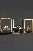 3'lü Tablo Seti – Mescid-i Aksa, Mescid-i Haram ve Mescid-i Nebevî - 2