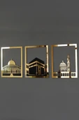 3'lü Tablo Seti – Mescid-i Aksa, Mescid-i Haram ve Mescid-i Nebevî thumbnail 1