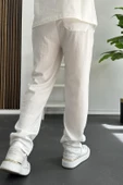 Erkek Rahat Kalıp Yazlık Pantolon Beyaz Edw269 - 3
