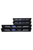 Autowise Ford Logolu Uyumlu Karbon Kapı Eşiği Koruyucu Bant Folyo 4'lü Set - 1