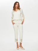 Kadın Paçası Delik İşli Slim Fit Pantolon Faik Sönmez thumbnail 1