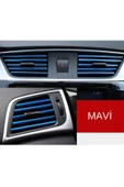 Autowise Araç Içi Klima Izgarasına Geçmeli Klima Süsü Havalandırmaya Geçme Renkli Çıta Mavi - 1
