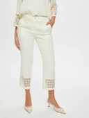 Kadın Paçası Delik İşli Slim Fit Pantolon Faik Sönmez thumbnail 11