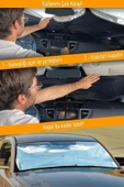 Autowise Araba Ön Cam Güneşliği Araba Güneş Gölge Koruyucu Şemsiye Otomatik Katlanabilir Güneşlik Gölgelik - 7