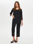 Kadın Paçası Delik İşli Slim Fit Pantolon Faik Sönmez thumbnail 2