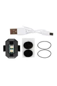 Autowise Mini Uçak Kanat Led Kablosuz Aircraft Rgb Led Lamba Kablosuz Mini Çakar Usb Şarjlı - 2