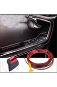 Autowise Trim Fitili Oto Geçmeli Kırmızı Trim Fitili Süs 5 Metre Nikelajlı - 1