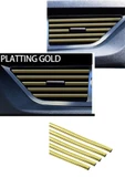 Autowise Araç Içi Klima Izgarasına Geçmeli Klima Süsü Havalandırmaya Geçme Renkli Çıta Gold Altın Sarısı - 3