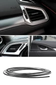 Autowise Trim Fitili Oto Geçmeli Krom Gümüş Trim Fitili Süs 5 Metre Nikelajlı - 2
