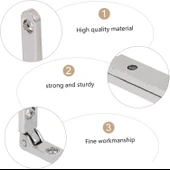 Ahşap Takı Mücevher Puro Kutu Menteşesi Nikel 6 / 180 Derece - 4