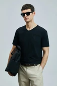 Lufian Tuna Modern Grafik T- Shirt Siyah - 1