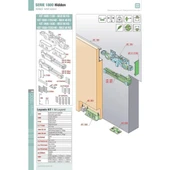 Hayalet Gizli Sürme Kapı Sistemi Mekanizması 80 Kg - 1800-1150 - 6