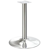 Ortadan Tablalı Paslanmaz Lüks Masa Ayağı Yuvarlak 560-710 Mm - 1