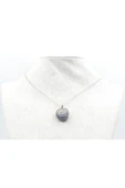 Hakiki Doğal Safir Taşı Kolye Ucu - 4