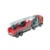 Oyuncak İtfaiye Tırı Metal Tır 25 Cm Kurtarma Tırı Sürtmeli thumbnail 3