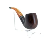 Dapper Bent Apple Briar (Gül Kökü) 9 mm Filtreli El Yapımı Pipo - 2441 thumbnail 4