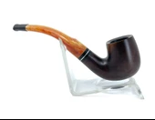 Dapper Bent Apple Briar (Gül Kökü) 9 mm Filtreli El Yapımı Pipo - 2441 thumbnail 5