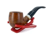 Dapper Bent Apple Briar (Gül Kökü) 9 mm Filtreli El Yapımı Pipo - 2439 - 2