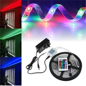 5 Metre Rgb Şerit Led Seti-iç Ve Dış Mekan Silikonlu-tak Çalıştır - 1