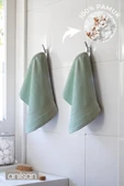 2'li Sero Mini Havlu 30x35 cm – Banyo Mutfak, Bebek Yüz El Havlusu - 1