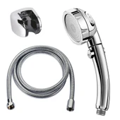 Su Tasarruflu Duş Başlığı Aç Kapa Özellikli 3 Kademeli Su Akış Ayar Fonksiyonu thumbnail 1