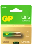 GP Batteries G-TECH Ultra Alkalin Kalem LR6 - AA Boy 1.5V Pil 2'li Kart - 1