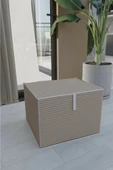 Çok Amaçlı Düzenleyici Kutu Organizer Cırt Cırtlı Hurç Maxi Boy 30cm X 40cm X 50cm (5 Adet) 7644 - 3