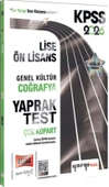Yargı Yayınları 2026 KPSS Lise Ön Lisans Genel Kültür Coğrafya Çek Kopart Yaprak Test - 1