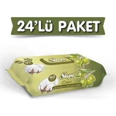 Sleepy Doğal Zeytinyağlı Islak Havlu Mendil 24LÜ - 1